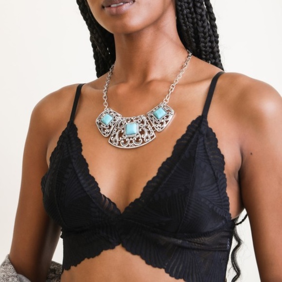 Other - SOLD OUT Black Butterfly Scalloped Lace Padded Bralette